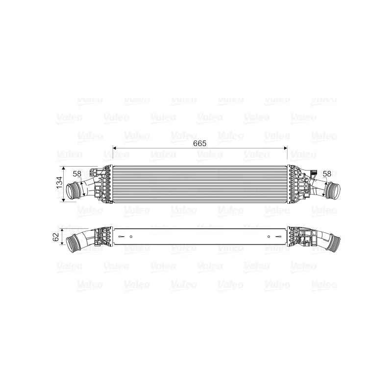 Intercooler, échangeur VALEO 818601