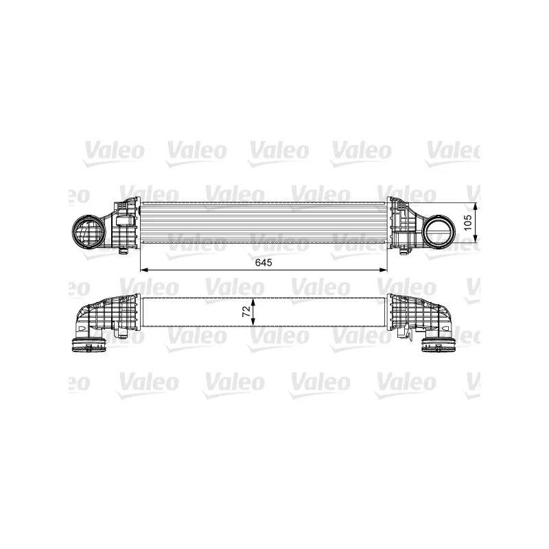 Intercooler, échangeur VALEO 818606