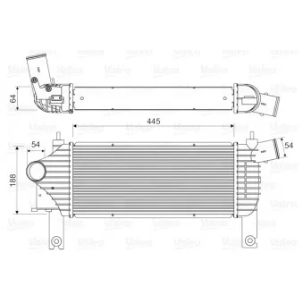 Intercooler, échangeur VALEO 818608