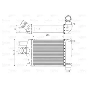 Intercooler, échangeur VALEO 818609
