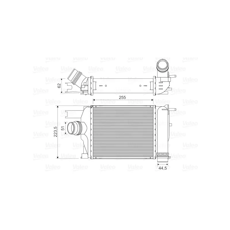 Intercooler, échangeur VALEO 818609