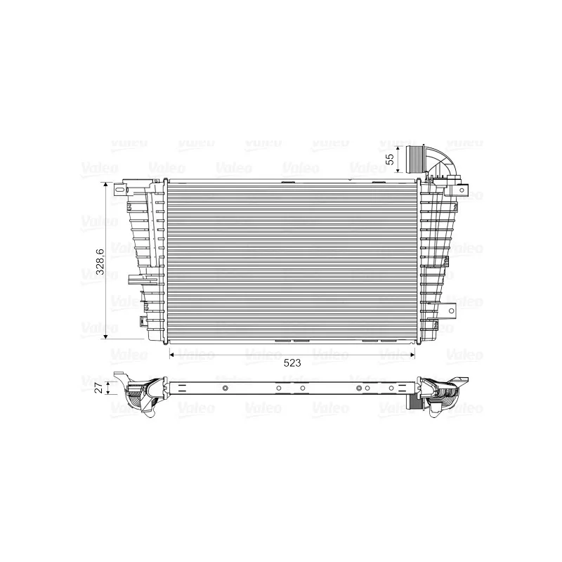 Intercooler, échangeur VALEO 818614