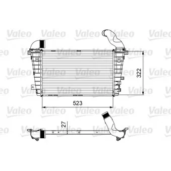 Intercooler, échangeur VALEO 818615