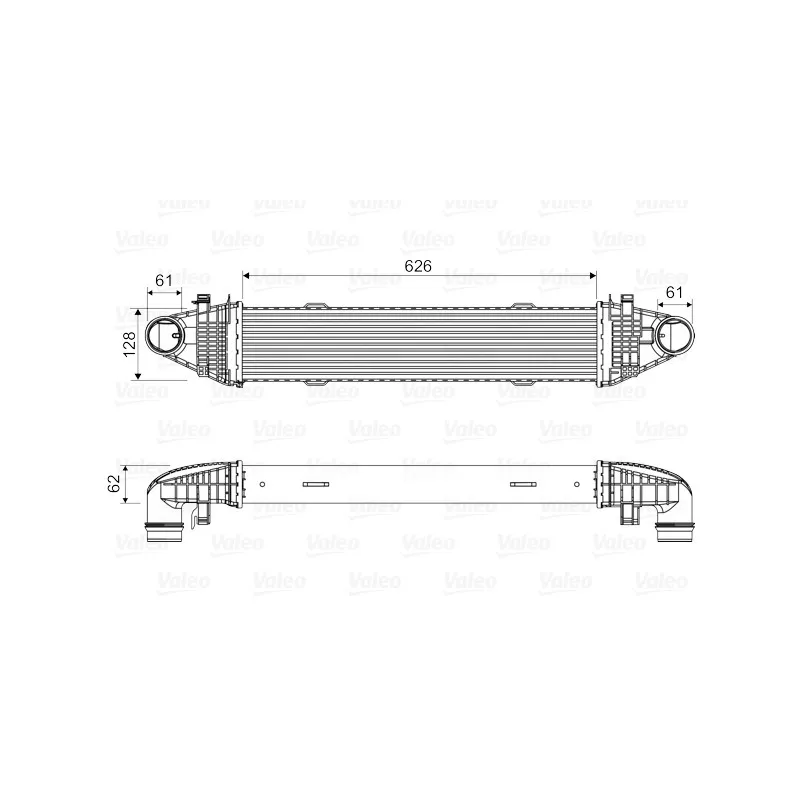 Intercooler, échangeur VALEO 818616
