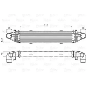 Intercooler, échangeur VALEO 818617