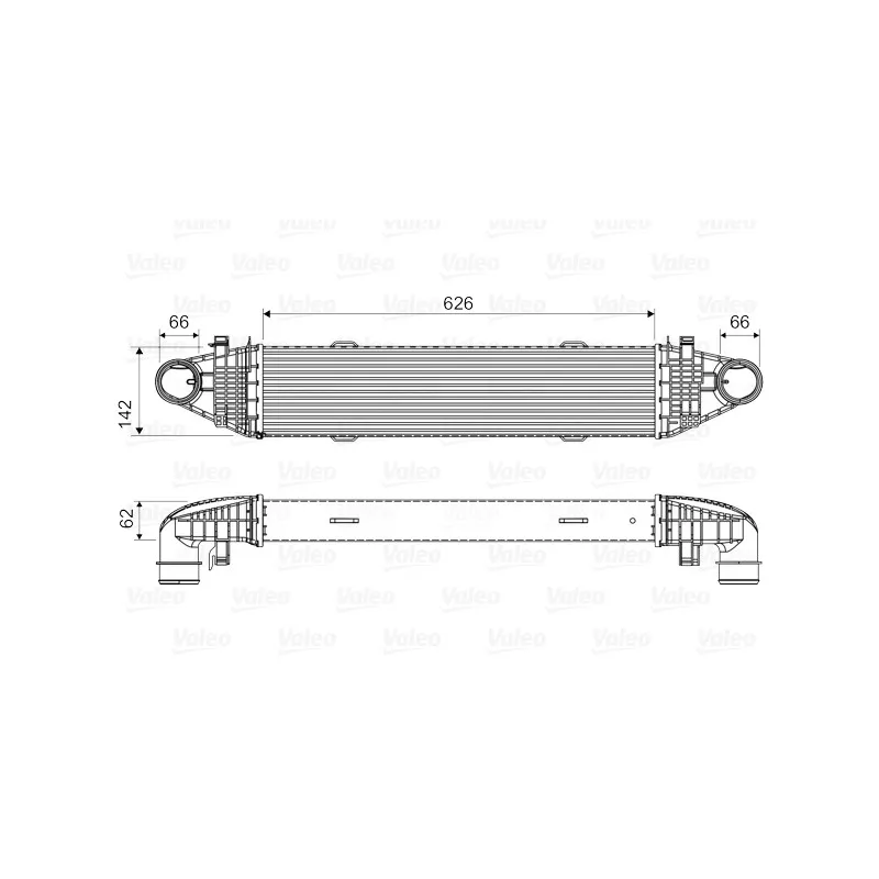 Intercooler, échangeur VALEO 818617