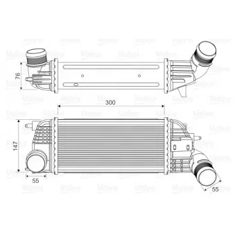 Intercooler, échangeur VALEO 818620