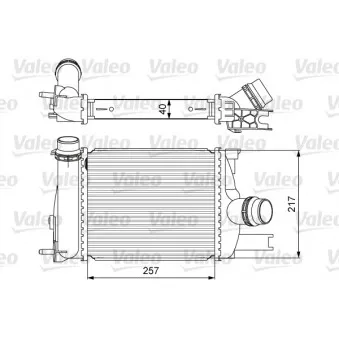 Intercooler, échangeur VALEO 818622