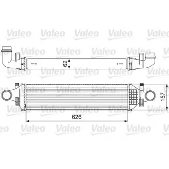 Intercooler, échangeur VALEO 818624