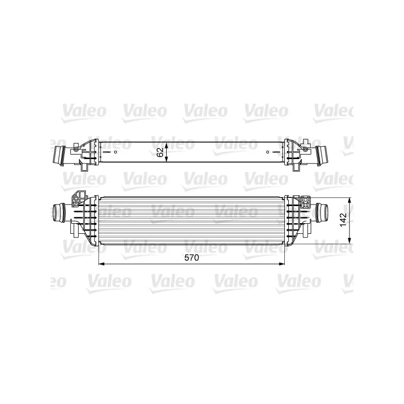 Intercooler, échangeur VALEO 818628
