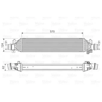 Intercooler, échangeur VALEO 818629