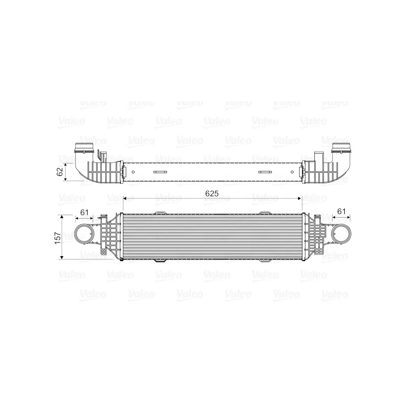 Intercooler, échangeur VALEO 818631