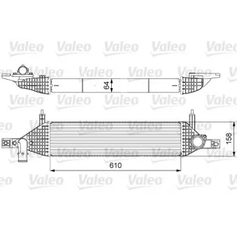 Intercooler, échangeur VALEO 818633