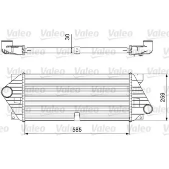 Intercooler, échangeur VALEO 818635