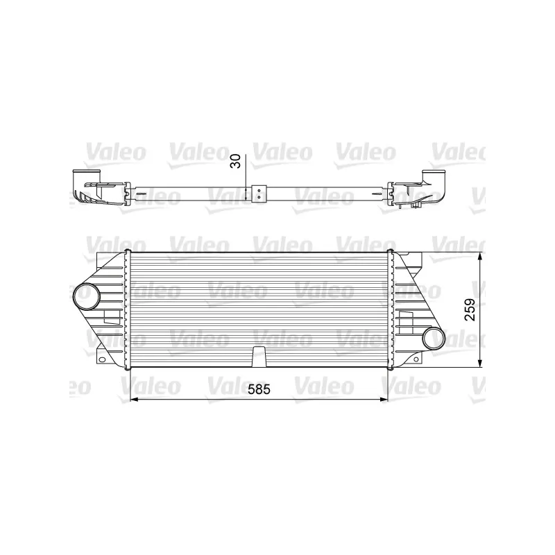 Intercooler, échangeur VALEO 818635