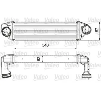 Intercooler, échangeur VALEO 818642