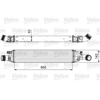 Intercooler, échangeur VALEO 818643