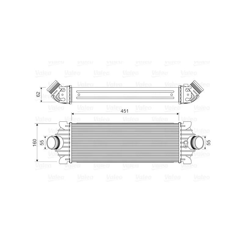 Intercooler, échangeur VALEO 818644