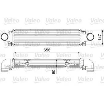 Intercooler, échangeur VALEO 818646