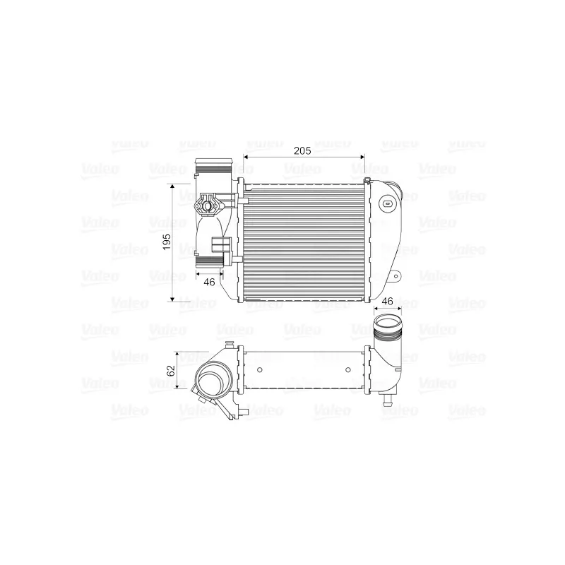 Intercooler, échangeur VALEO 818653