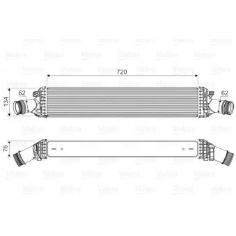 Intercooler, échangeur VALEO 818654