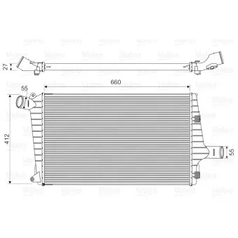 Intercooler, échangeur VALEO 818657