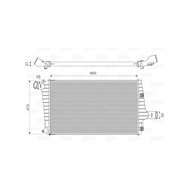 Intercooler, échangeur VALEO 818657