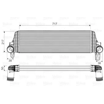Intercooler, échangeur VALEO 818659