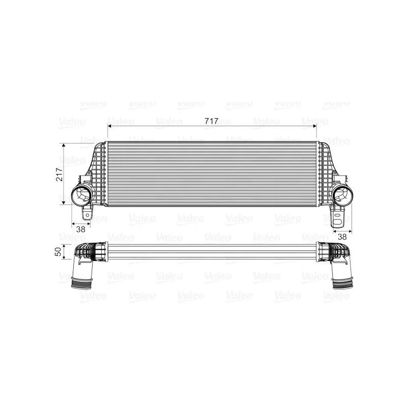 Intercooler, échangeur VALEO 818659