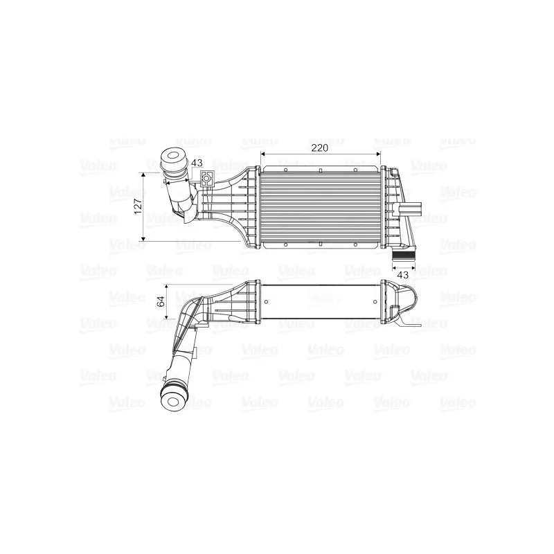 Intercooler, échangeur VALEO 818660
