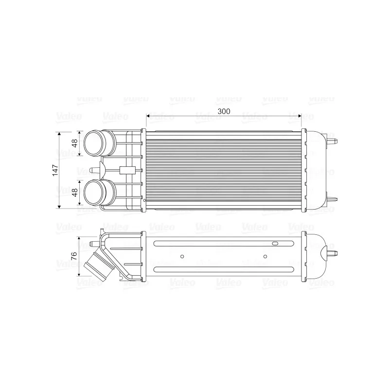 Intercooler, échangeur VALEO 818663