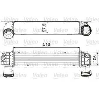 Intercooler, échangeur VALEO 818664