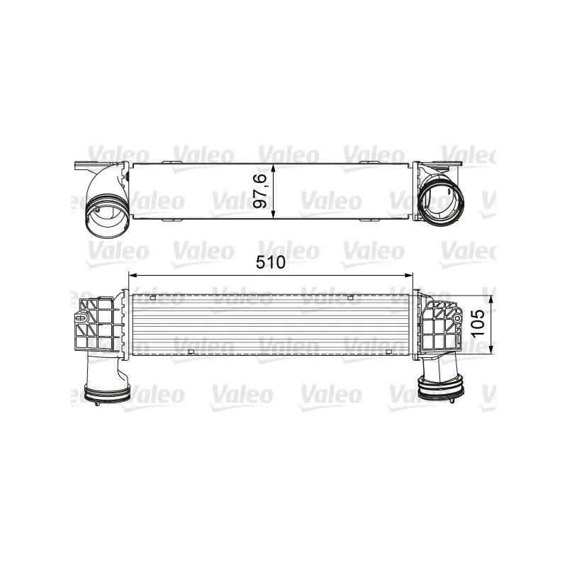 Intercooler, échangeur VALEO 818664
