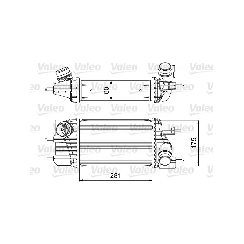Intercooler, échangeur VALEO 818666