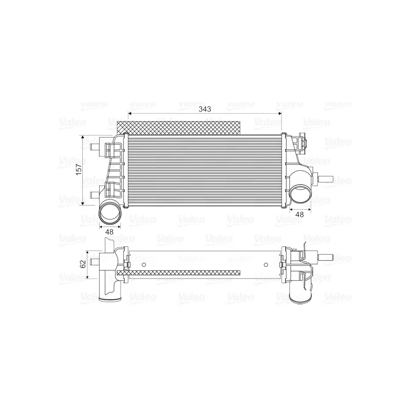 Intercooler, échangeur VALEO 818667