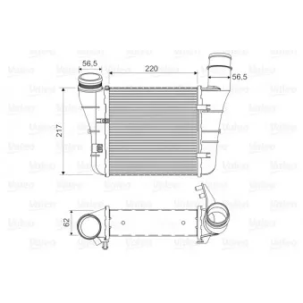 Intercooler, échangeur VALEO 818669