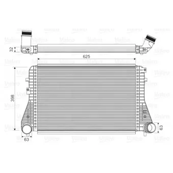 Intercooler, échangeur VALEO 818674