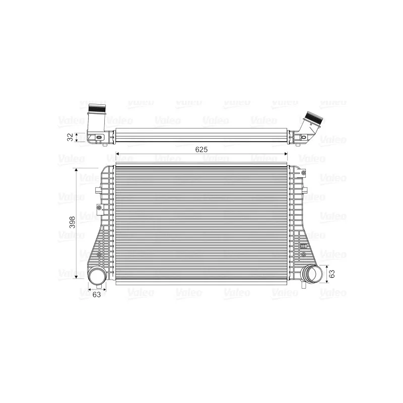 Intercooler, échangeur VALEO 818674