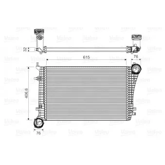 Intercooler, échangeur VALEO 818675