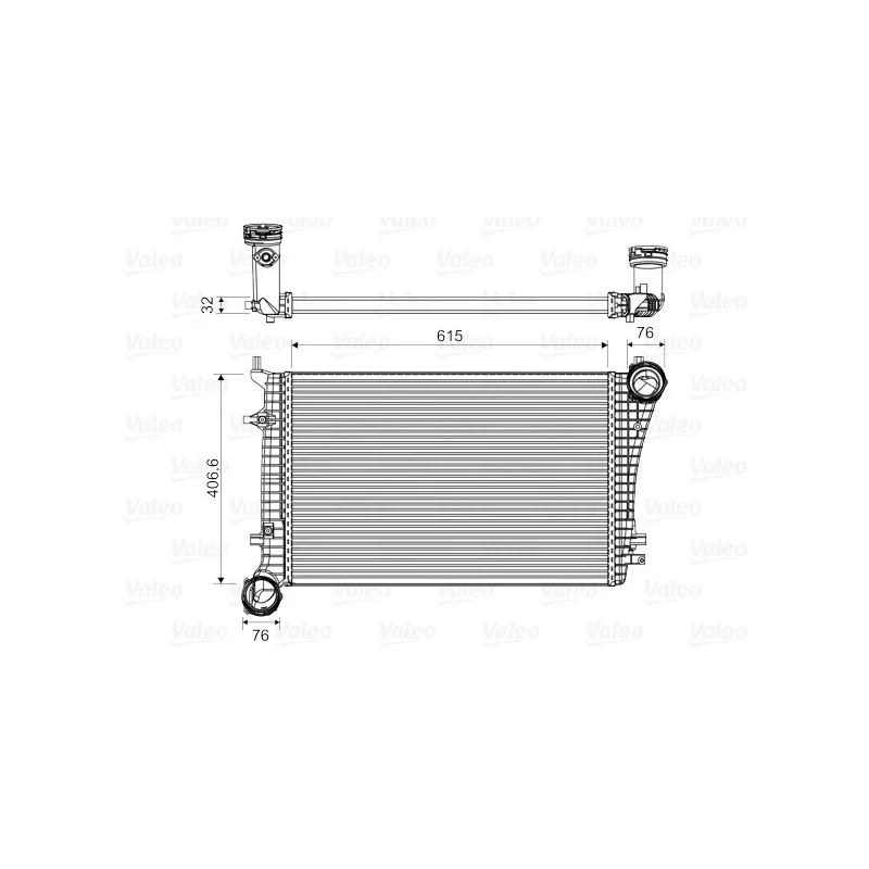 Intercooler, échangeur VALEO 818675