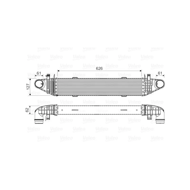 Intercooler, échangeur VALEO 818679