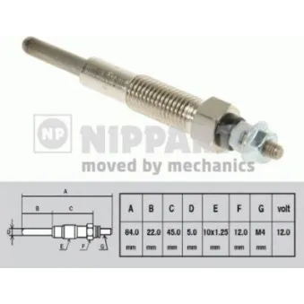 Bougie de préchauffage NIPPARTS N5710303