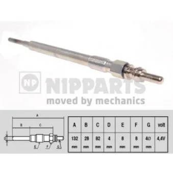 Bougie de préchauffage NIPPARTS N5710504