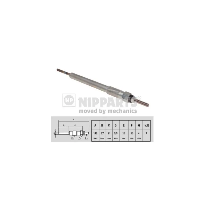 Bougie de préchauffage NIPPARTS N5710507