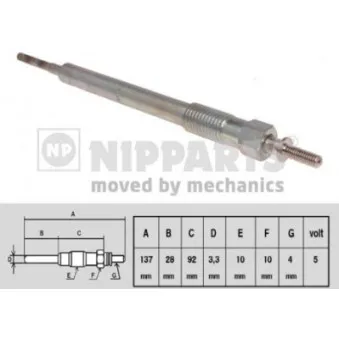 Bougie de préchauffage NIPPARTS N5710508