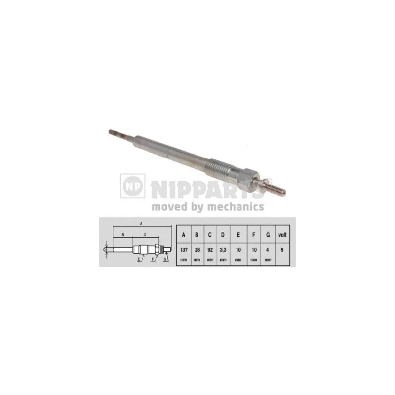 Bougie de préchauffage NIPPARTS N5710508