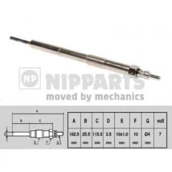 Bougie de préchauffage NIPPARTS N5711033