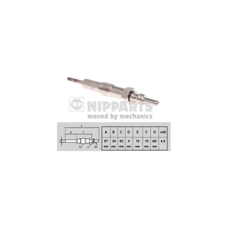 Bougie de préchauffage NIPPARTS N5711035