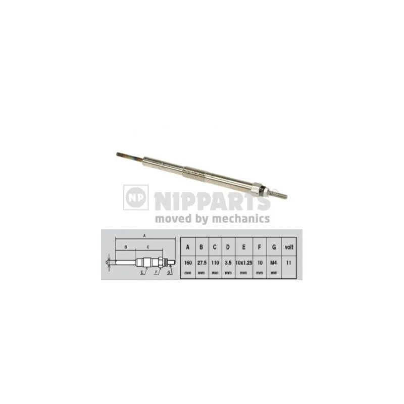 Bougie de préchauffage NIPPARTS N5712027