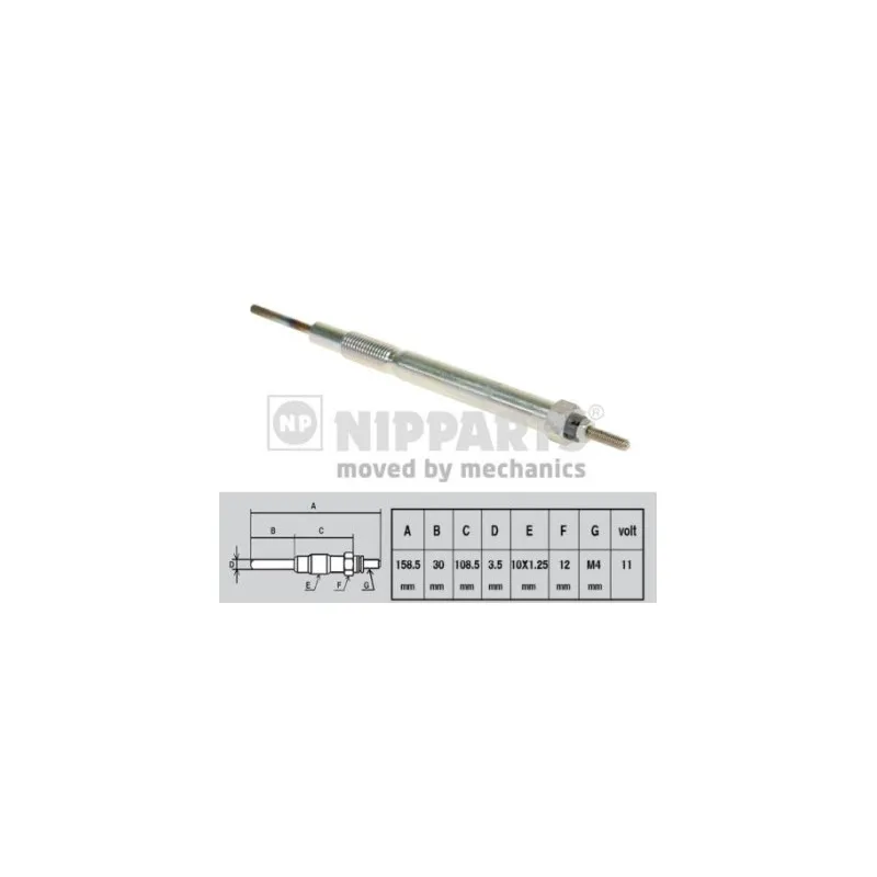 Bougie de préchauffage NIPPARTS N5713012